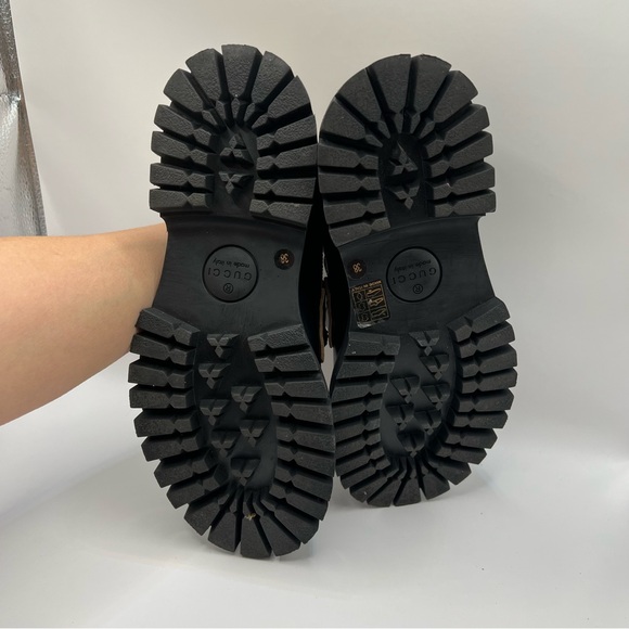 Gucci Harald Leather Lug-Sole Loafers - Picture 8 of 10